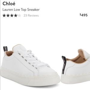 Worn Chloé Lauren low top sneakers